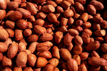 close shot of groundnuts group background