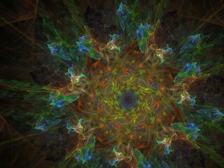Imaginatory fractal background Image