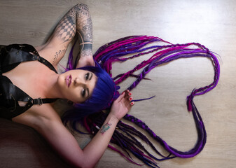 Herzliches Dreadlockportrait