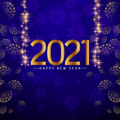 Happy new year 2021 stylish text background