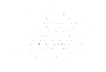 Light Red vector template with spots, rectangles.