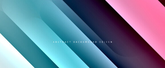 Fluid gradients with dynamic diagonal lines abstract background. Bright colors with dynamic light and shadow effects. Vector wallpaper or poster
