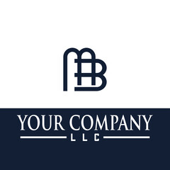 Obraz premium Simple and elegant MB logo that fits your business and uses the latest Adobe illustrations.