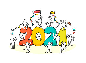 2021 Happy New Year background.