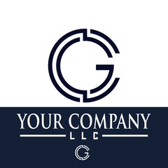 A simple and elegant GC font logo that suits your business and uses the latest Adobe illustrations.