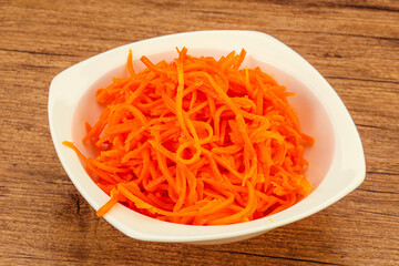 Korean carrot in the bowl