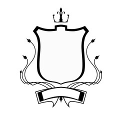 Obraz premium shield with crown