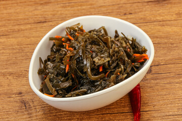Seaweed cabbage with carrot and sesame