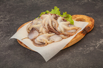 Raw seafood - octopus for cooking