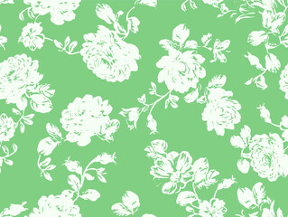 Watercolor seamless pattern with flowers. Floral design.Romantic wedding background.Bright summer seamless pattern. Botanical wallpaper. Can be used for any kind of design