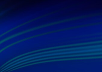 Fototapeta premium Dark BLUE vector blurred shine abstract template.