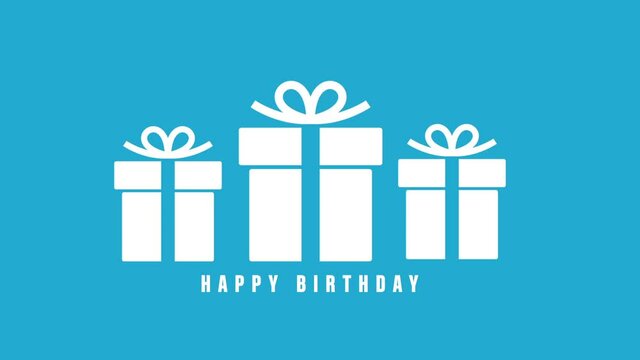 happy birthday and gifts boxes