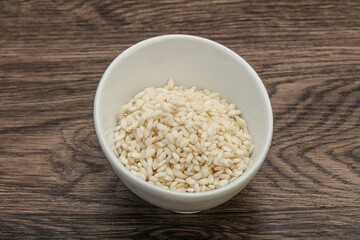 Raw arborio rice for Risotto