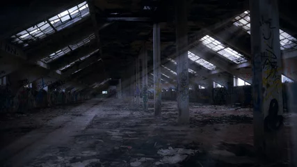 Foto op Plexiglas oude verlaten fabriek © Семён Прудий