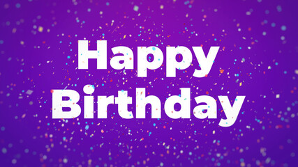Confetti Burst, Happy Birthday Background