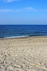 Sandy shore of the Baltic Sea