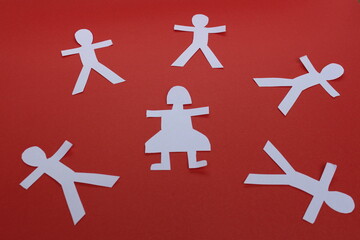 3d render of a group of people