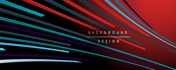 Abstract colorful lines vector background. Internet, big data and technology connections concept, abstract template