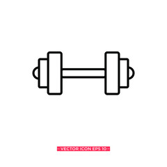 Barbell Icon Vector Illustration