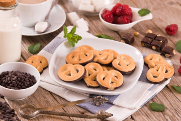 Chocolate Pretzel Cookies.
