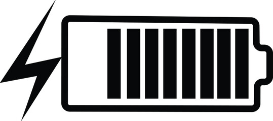 charging icon vector 