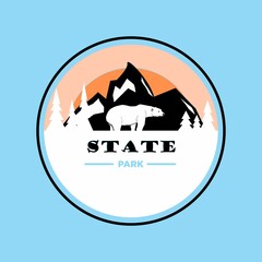 landscape with a polar bear