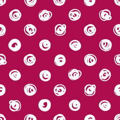 Seamless Polka dot background. Sketchy hand-drawn points vector seamless pattern. dots texture background. Freehand drawing vector. Wallpaper, paper, fabric, textile design