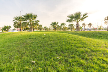 beautiful and peaceful view of dammam city of saudi arabia