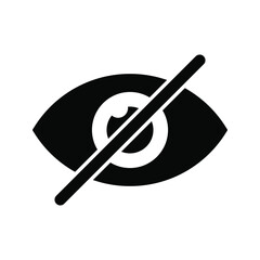 Eye Icon Vector Design Template on white background