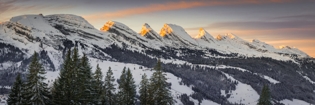 Sunrise behind the mountains I