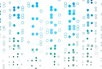 Light Blue, Green vector backdrop with dots.