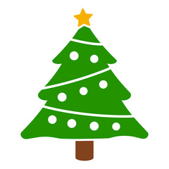 gz953 GrafikZeichnung - german: Weihnachtsbaum Symbol - english: christmas tree icon. - MERRY CHRISTMAS - garland decoration - simple template isolated on white background - square xxl g10002