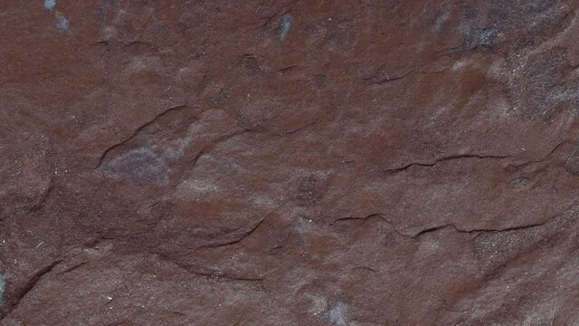 red slate of Dillenburg, Germany on a turn table

