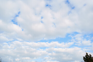 daytime blue sky with white clouds. Weather forecast. 