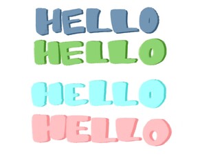 Say hello to 2021 with colorful word