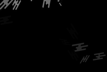 Dark Black vector template with repeated sticks.