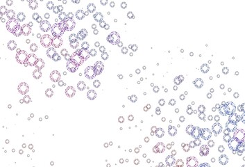 Light Blue, Red vector template with circles.