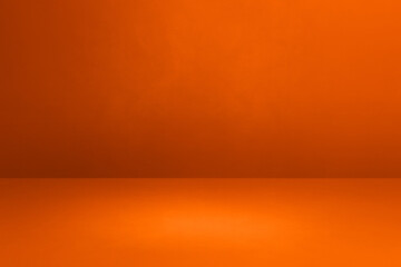 Empty orange concrete interior background