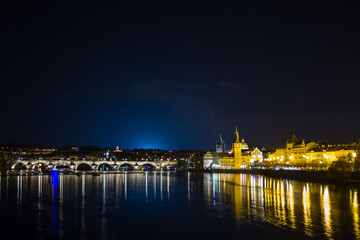 Fototapeta na wymiar Prague At Night