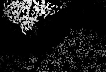 Dark Silver, Gray vector background with abstract forms.