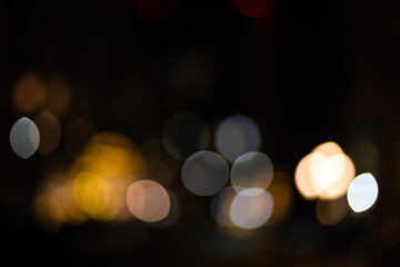 Gold abstract bokeh background