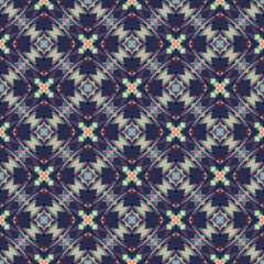 Geometric seamless pattern, ornament, abstract colorful background, fashion print, vector texture.
