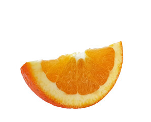 orange isolated leaf fresh whole slice background