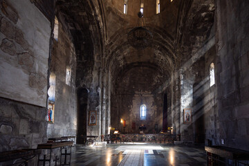 Sunlight through Windows Tatev Monastery in Armenia