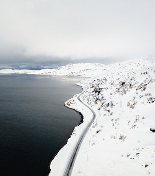 Roads in Finnmark of North Norway