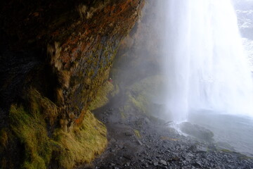 Fototapeta na wymiar Seljalandsfoss a waterfall in Iceland.