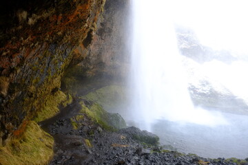Seljalandsfoss a waterfall in Iceland.