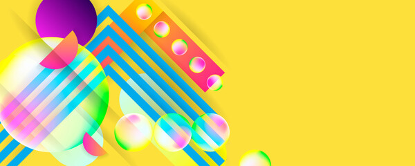 New Pantone 2021 Illuminating and Ultimate gray colors background with geometric elements, lines and dots for text, universal design, banner concept