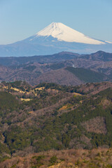 静岡県伊東市大室山からの富士山