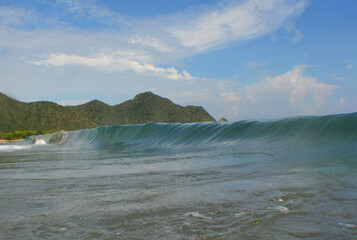 ocean waves , caribbean sea Venezuela